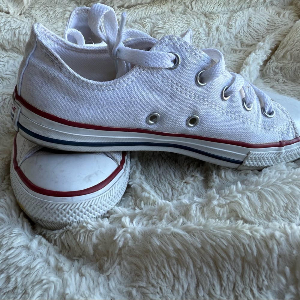 Converse White Canvas Sneakers